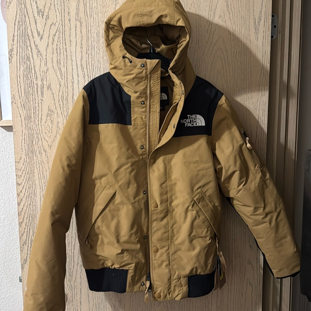 North face jacket with iron burns